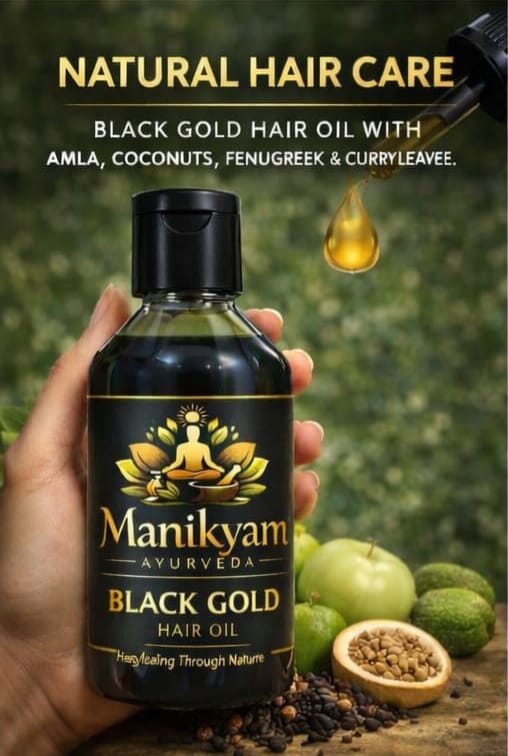 Garuda Black Gold Hair Oil- Ayurveda Oil 60day challenging