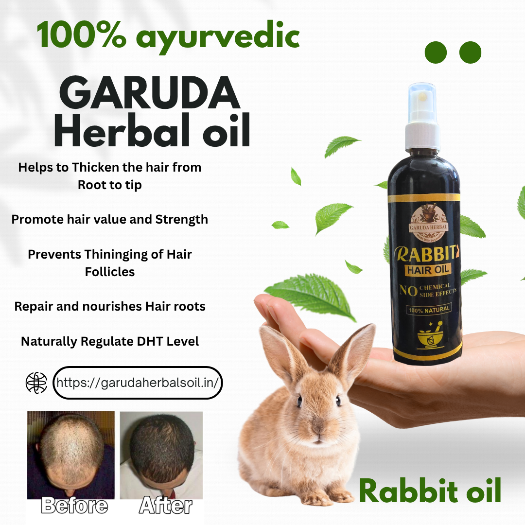 Rabit Herbal Hair Oil - 100% Effective!