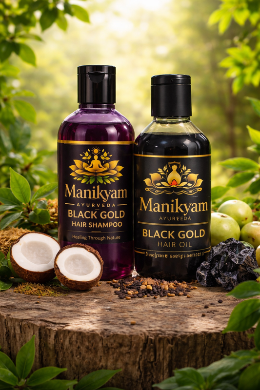 BLACK GOLD HAIR OIL+BLACK GOLD SHMAPOO 60DAYS CHALLENGE