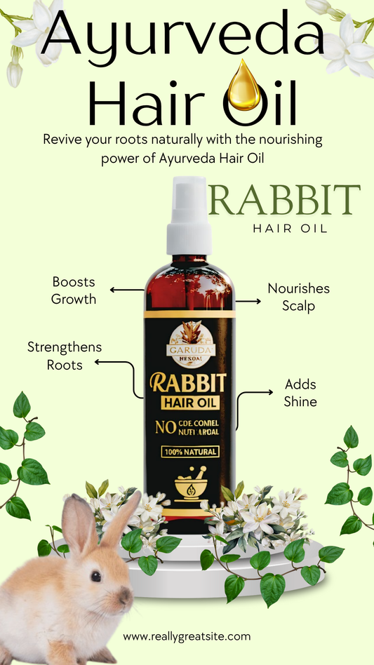 Rabit Herbal Hair Oil - 100% Effective! 1000ML