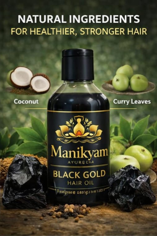 Garuda Black Gold Hair Oil- Ayurveda Oil 60day challenging