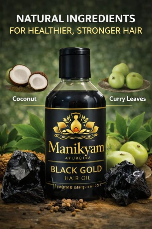 Garuda Black Gold Hair Oil- Ayurveda Oil 60day challenging
