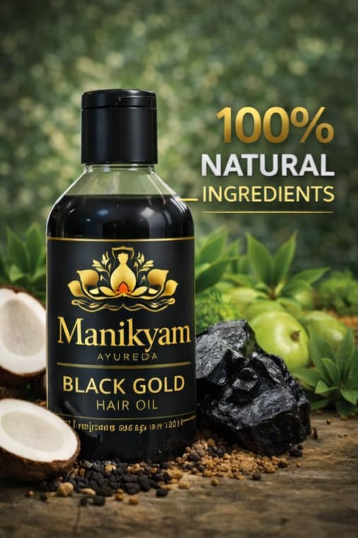 Garuda Black Gold Hair Oil- Ayurveda Oil 60day challenging