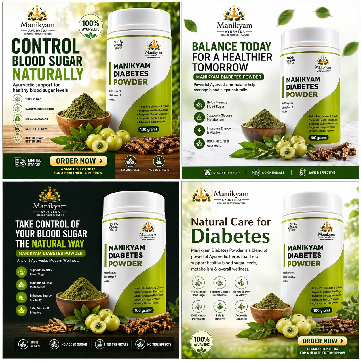 MANIKYAM DIABETES BLOOD SUGAR POWDER 60DAYS CHALLENGE