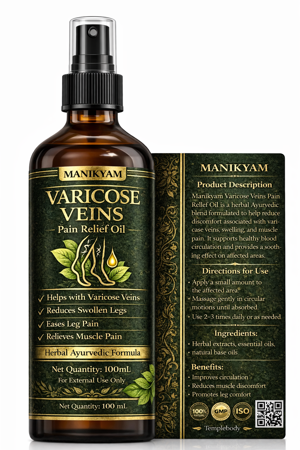 VARICOSE VEINS PAIN RELIEF OIL - Ayurveda Oil Relief 60 Days Challenge