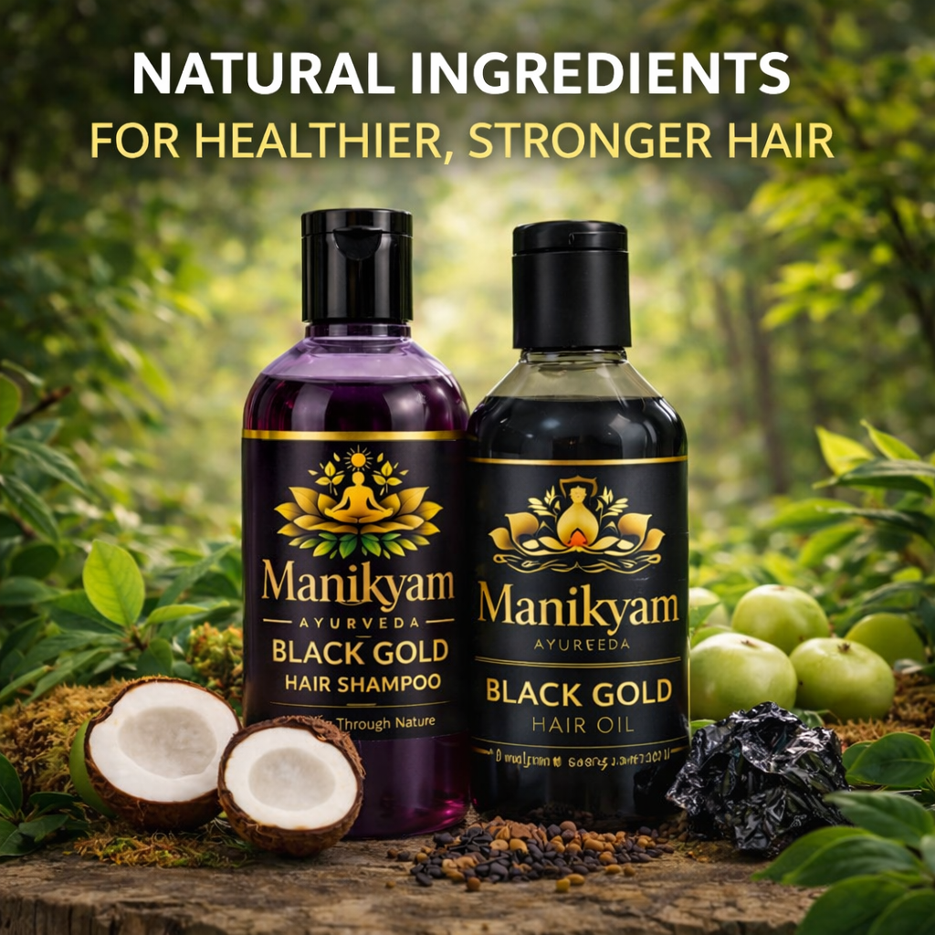 BLACK GOLD HAIR OIL+BLACK GOLD SHMAPOO 60DAYS CHALLENGE